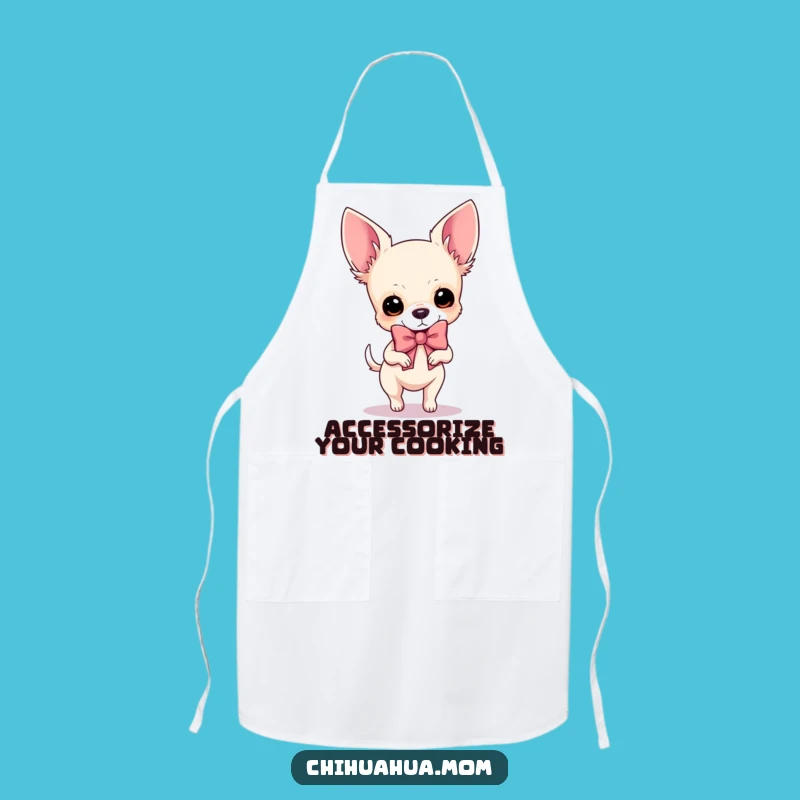 Funny Chihuahua Fashionista Apron: Diva Dog Cooking Fun, Perfect Stylish Funny Gift!