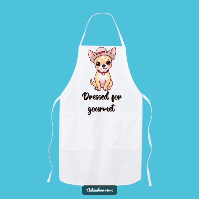Funny Chihuahua Hat Apron: Cook with Hilarious Posh Pup Flair