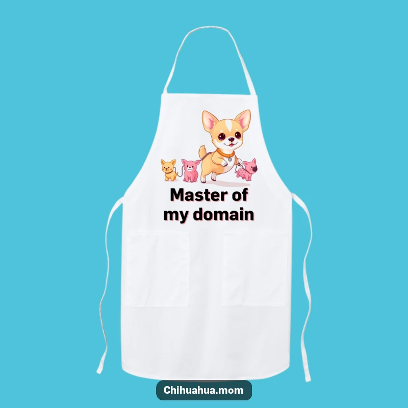 Funny Chihuahua Toy Walker Apron: Durable Pup Parade Kitchen Accessory