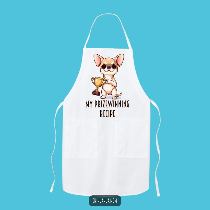 Funny Chihuahua Chef Apron: Cook Up a Storm with This Hilarious Pup's Funny Gift!