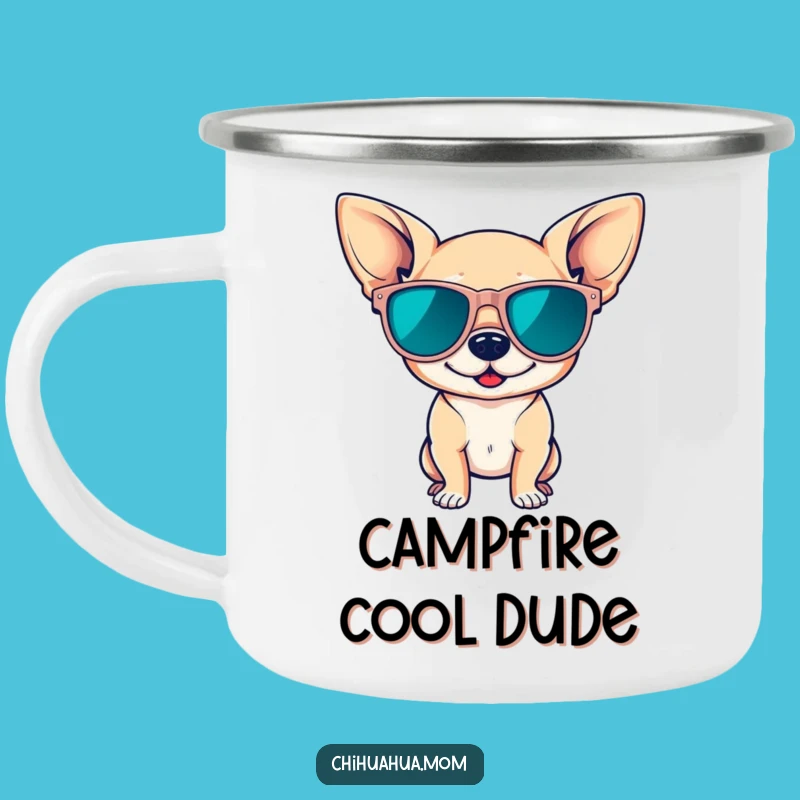 Funny Cool Chihuahua Camping Mug: Sip with Style on the Go