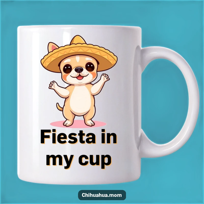 Funny Chihuahua Flamenco Mug - Fiesta Dog Dance Gift