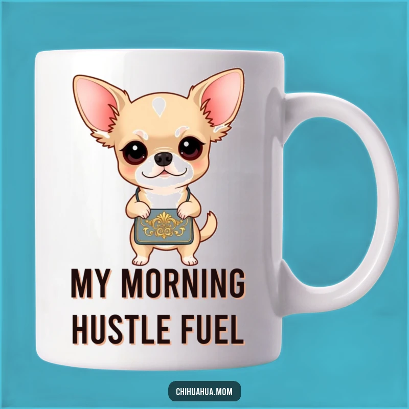 Funny Chihuahua Diva Mug: Determined Pup's Fancy Handbag - Perfect Funny Gift!