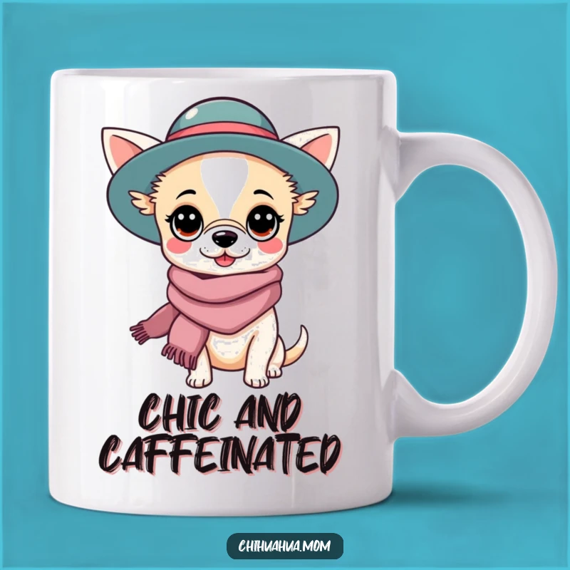 Funny Chihuahua Lady Mug: Fashionable Kawaii Pup Lover Gift
