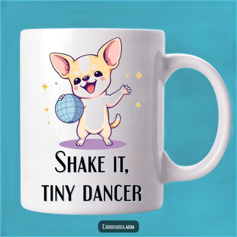 Funny Chihuahua Disco Dancer Mug - Hilarious Pet Gift for Dog Lovers