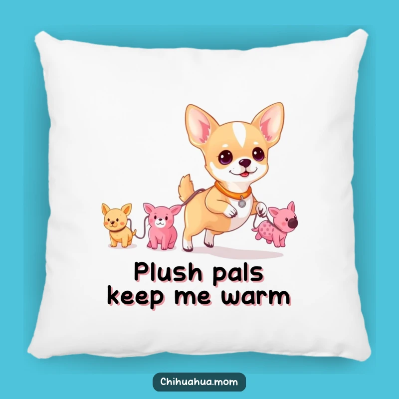 Funny Chihuahua Toy Walker Pillow: Cozy Pup Plush Parade Cushion