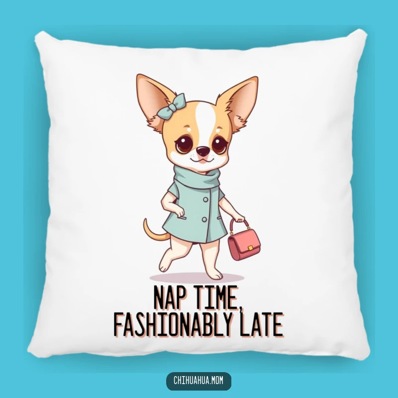 Funny Fashionable Chihuahua Woman Purse Pillow - Chic Comfort Gift!