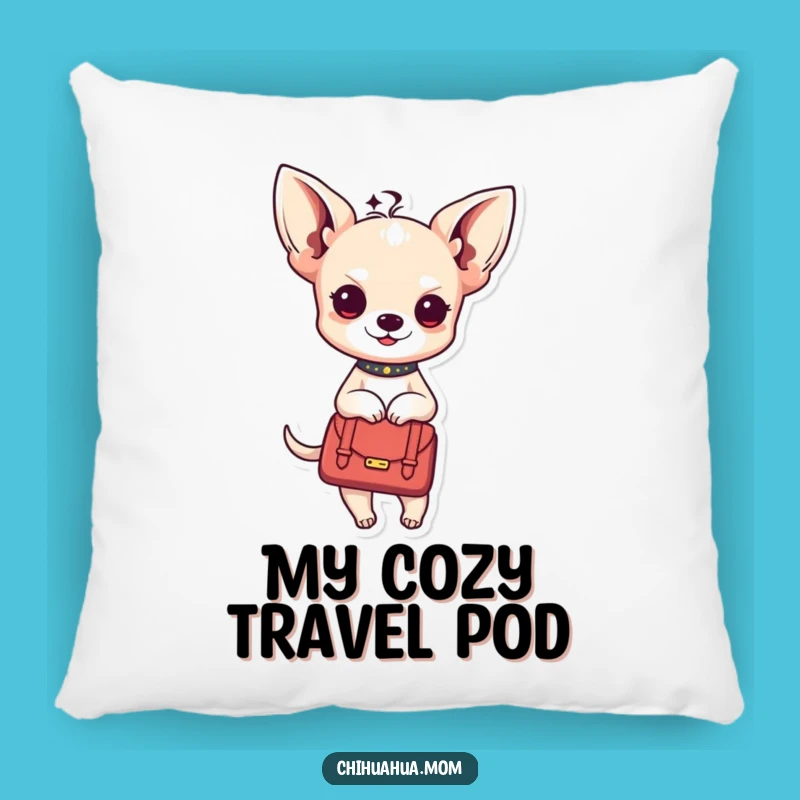 Soft Funny Kawaii Chihuahua Lady Pillow: Posh Handbag Accent, Comfy Funny Gift