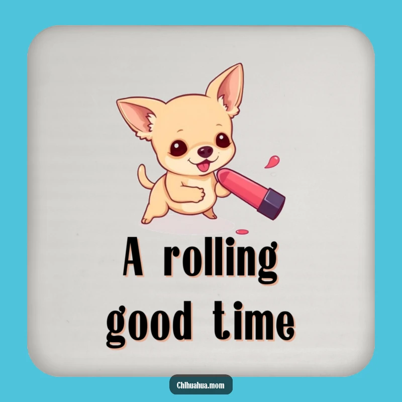 Funny Chihuahua Lipstick Coasters: Protect Surfaces with Hilarious Pup Fun