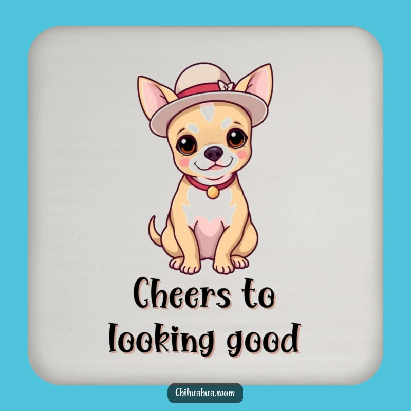 Keep your tables safe and add a laugh with these funny coasters! The proud chihuahua is full of charm.