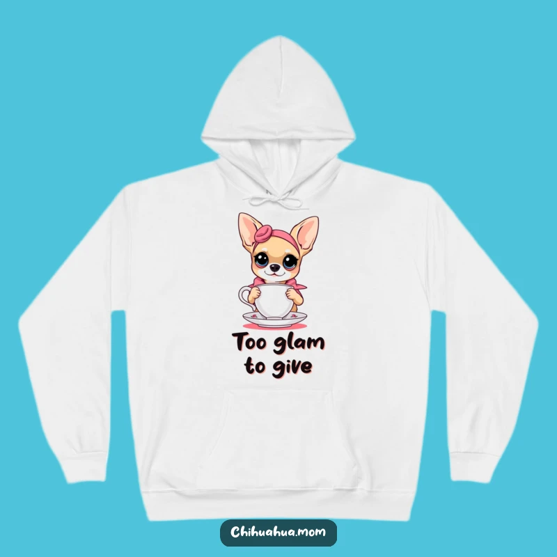 Cozy Funny Chihuahua Teacup Hoodie - Warm & Stylish Dog Lover Gift