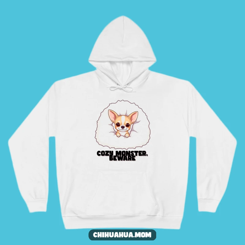 Ultra Cozy Funny Peekaboo Chihuahua Hoodie: Ultimate Snuggle Buddy!