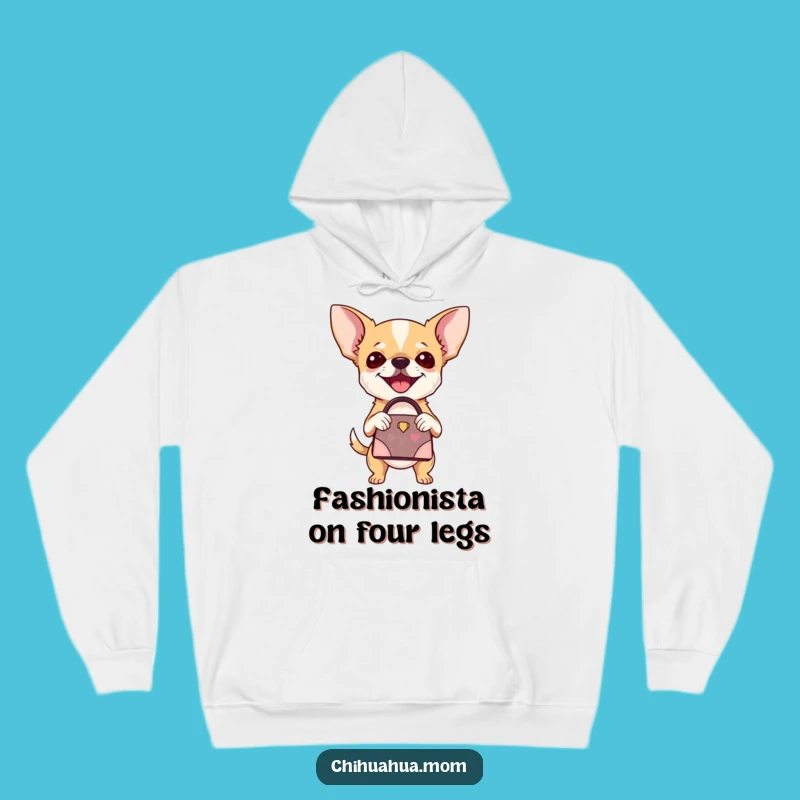 Funny Chihuahua Handbag Hoodie: Cozy Chic Pup Wear, Ultimate Funny Gift for Fashionable Dog Lovers