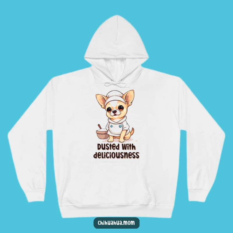 Funny Baker Chihuahua Hoodie: Cozy Chef's Funny Gift for Warmth