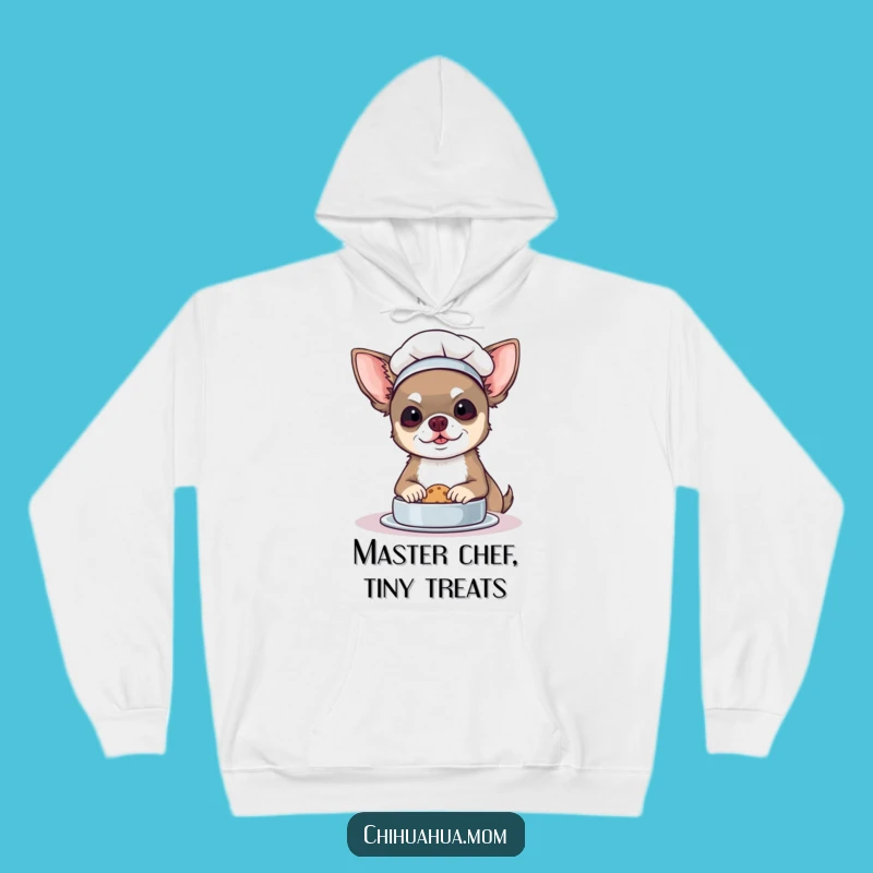 Cozy Funny Chef Chihuahua Hoodie: Warm Up Your Baking Spirit!