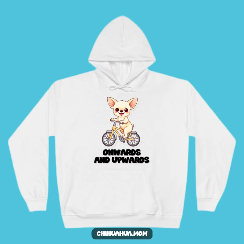 Cozy Funny Chihuahua Bicycle Hoodie: Warmth & Humorous Outdoor Fun Gift