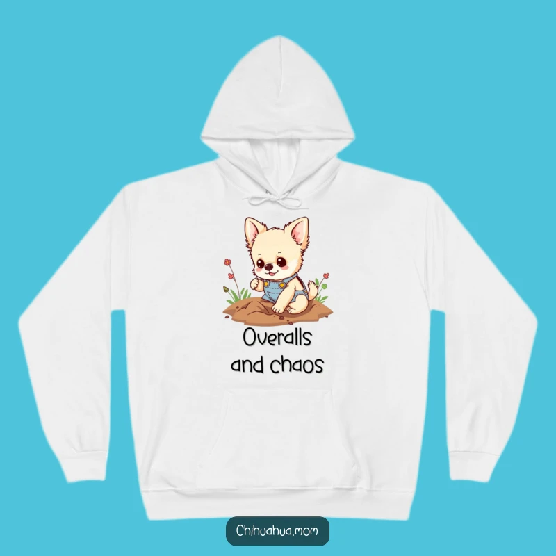 Funny Digging Chihuahua Hoodie: Stay Warm and Ready for Adventure