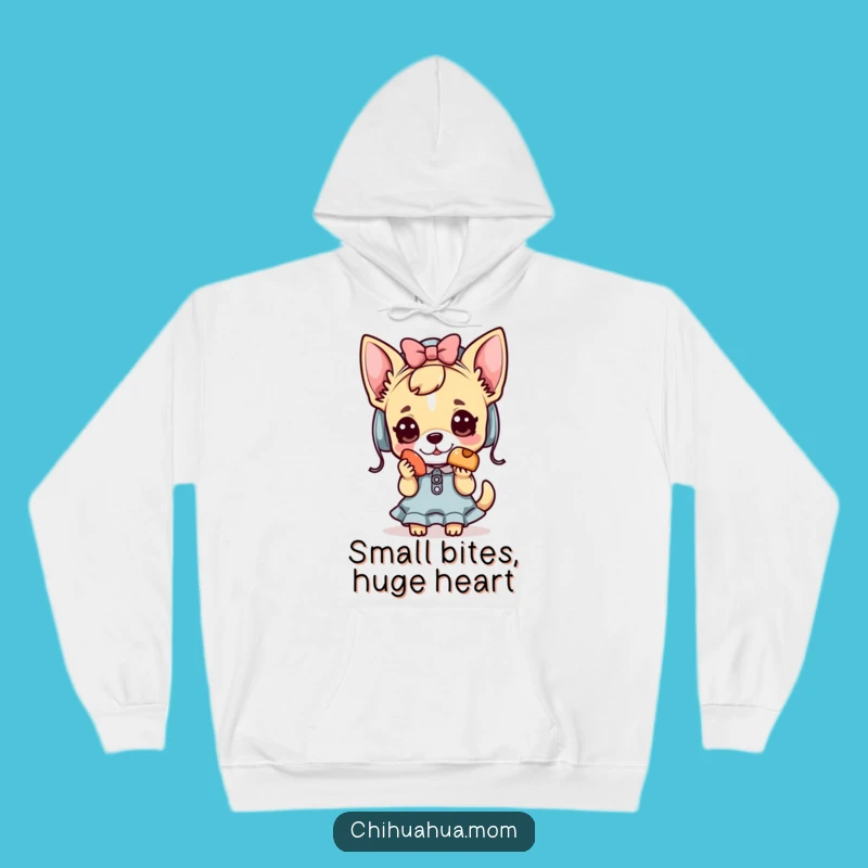 Cozy Funny Kawaii Chihuahua Lady Hoodie: Adorable Treat Helper, Top Funny Gift Choice