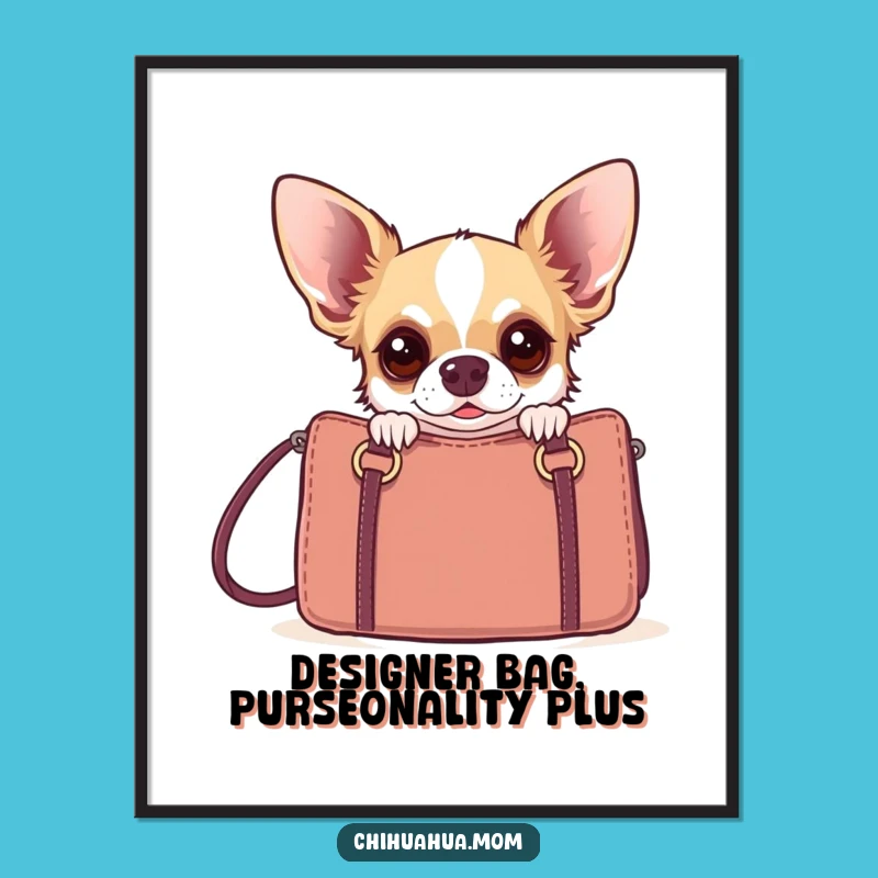 Add a dose of humor to your walls with this free printable chihuahua art! This downloadable print-at-home design is perfect for any dog lover's space.