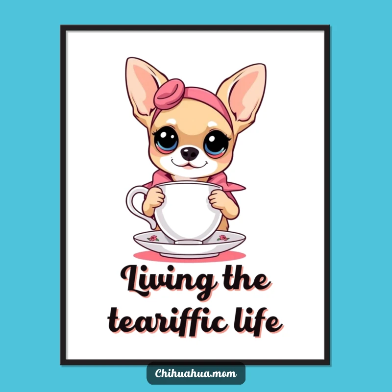 Free Printable Wall Art: Fashionable Chihuahua Teacup Diva Home Decor