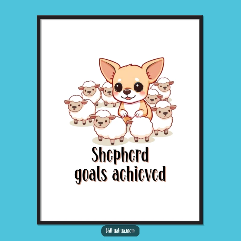 Free Printable Wall Art: Chihuahua Herding Guru Home Decor