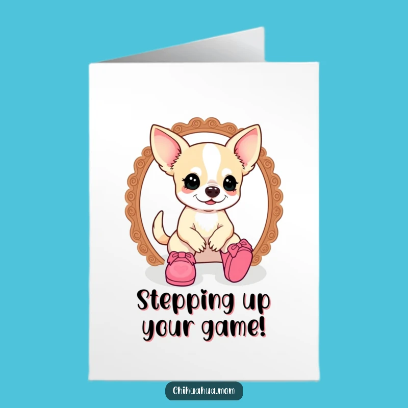 Free Printable Congrats Card: Chihuahua Lady Doll Shoe Fiasco Download