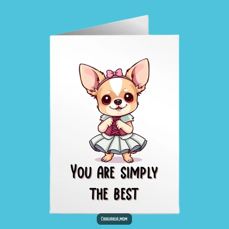 Free Printable Thank You Card: Fancy Chihuahua Expressing Gratitude, Downloadable & Hilarious
