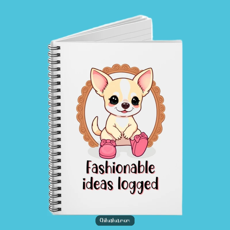 Funny Kawaii Chihuahua Lady Notebook: Shoe Diary - Ideal Funny Gift!