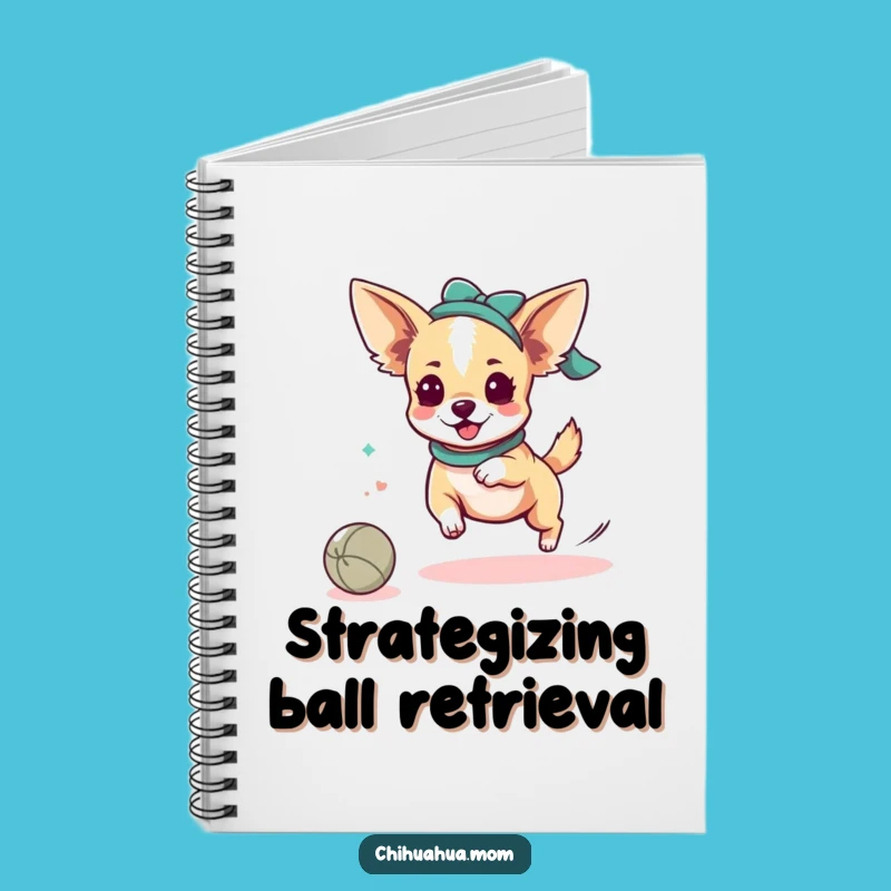 Funny Chihuahua Lady Ball Notebook: Kawaii Play Journal, Perfect Gift