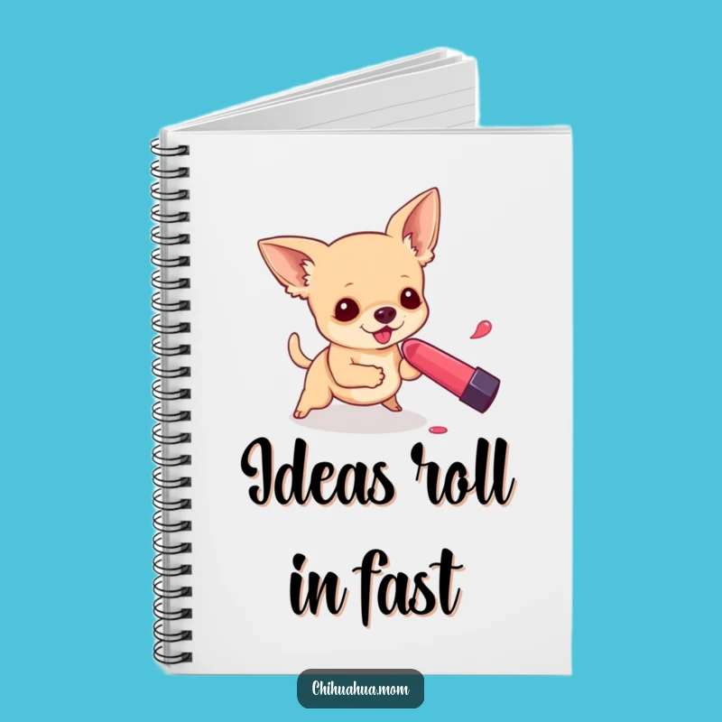 Funny Chihuahua Lipstick Notebook: Jot Down Laughs with Hilarious Pup Notes