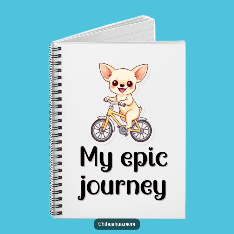 Funny Chihuahua Bicycle Notebook: Capture Joyful Ideas
