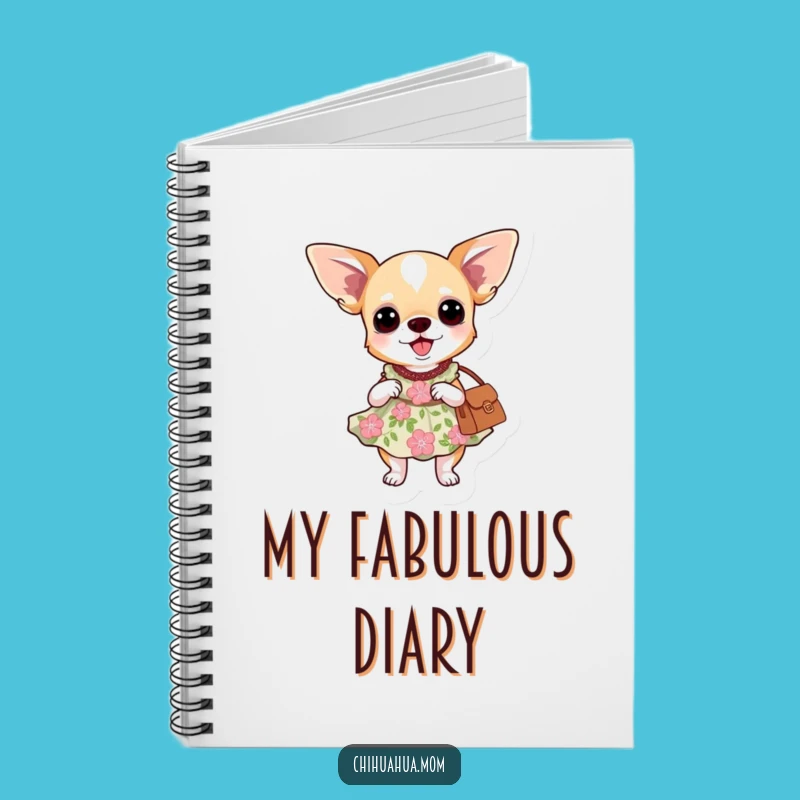 Funny Chihuahua Dress Notebook: Jot Down Ideas in Floral Style