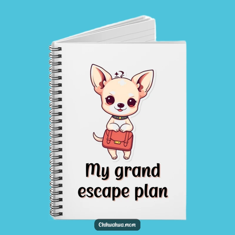 Funny Kawaii Chihuahua Lady Notebook: Jot Down Style Notes, Chic Funny Gift
