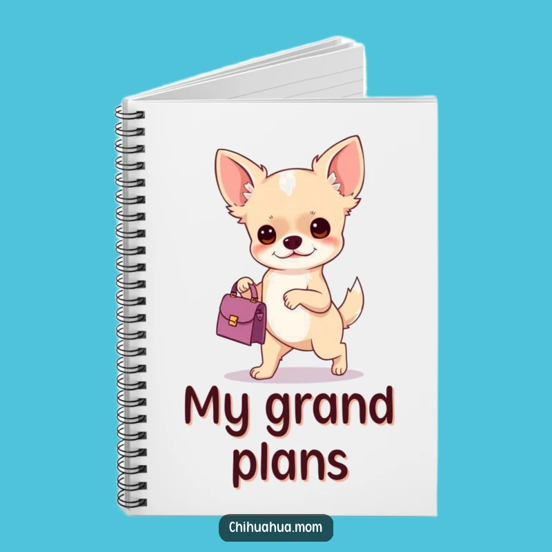 Funny Chihuahua Handbag Notebook: Jot Down Notes with Sass