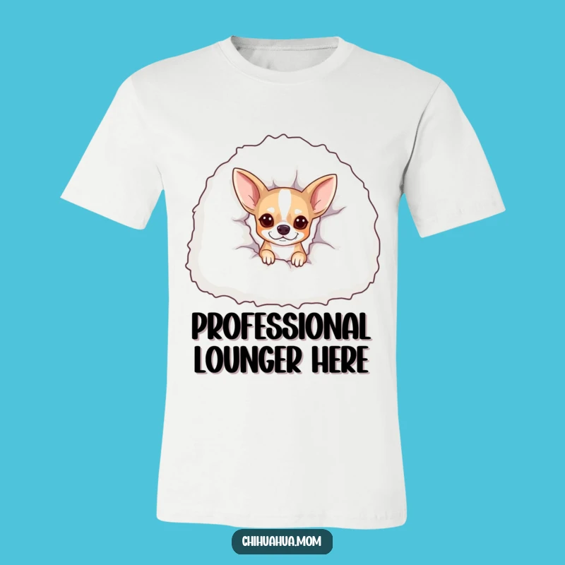 Funny Peekaboo Chihuahua T-Shirt: Cozy Hideaway Dog Tee!