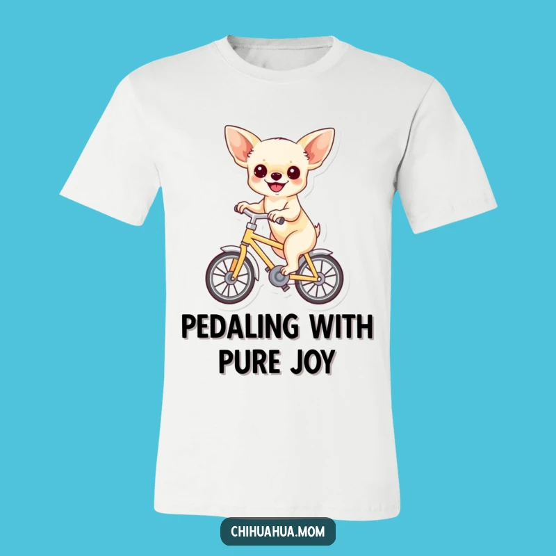 Funny Chihuahua Bicycle T-Shirt: Pure Joy & Humorous Pet Gift