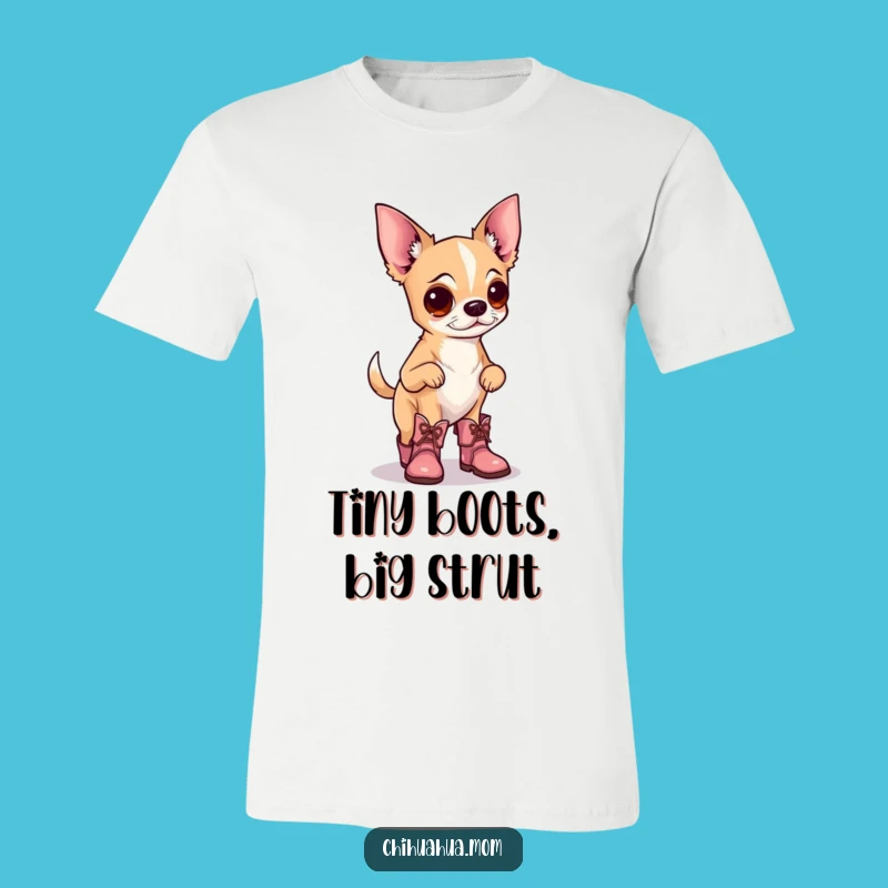 Funny Booted Chihuahua T-Shirt: Strut Your Pup Love with Style