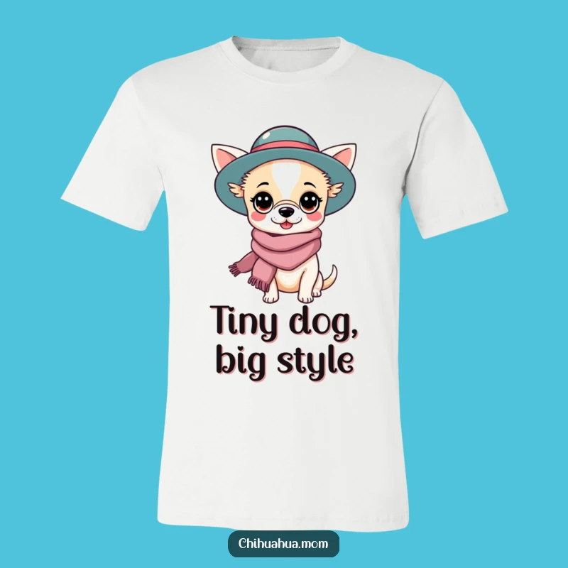 Funny Chihuahua Lady T-Shirt: Fashionable Kawaii Pup Tee, Gift
