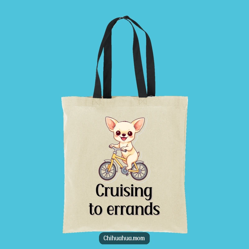 Take this cheerful tote on your adventures. A practical and funny gift for dog lovers.