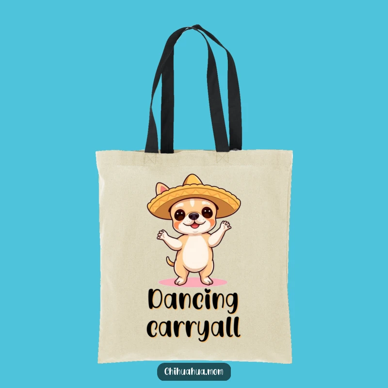 Funny Chihuahua Flamenco Tote Bag - Fiesta Dance Accessory Gift