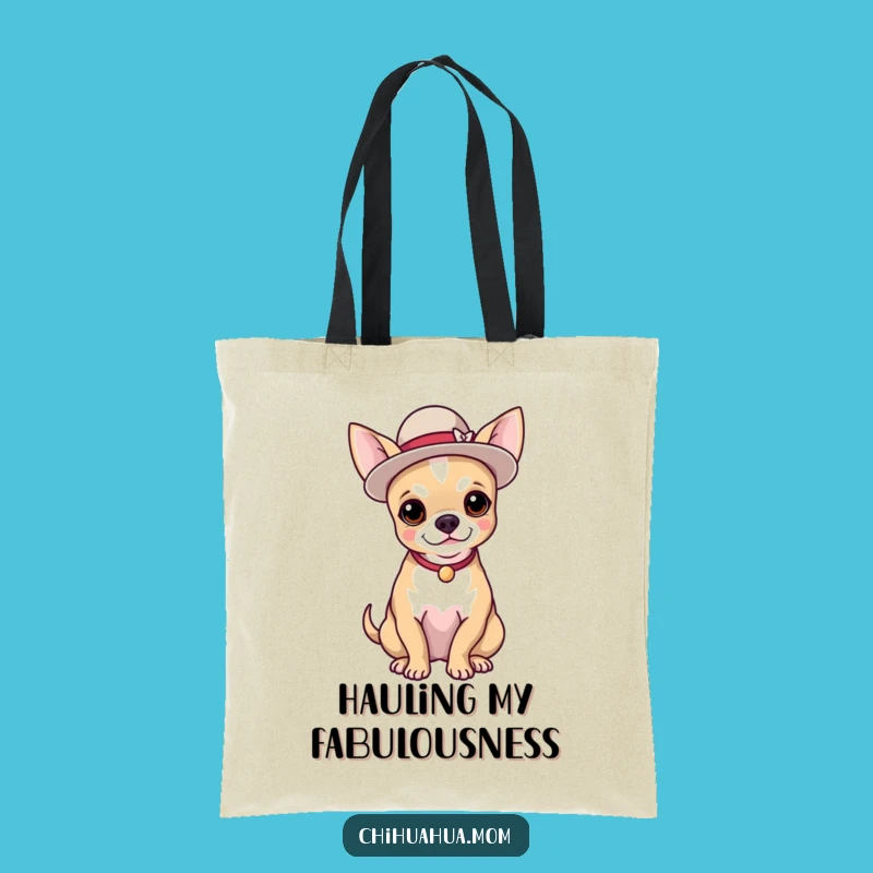 Funny Chihuahua Hat Tote Bag: Carry Your Style with This Hilarious Gift