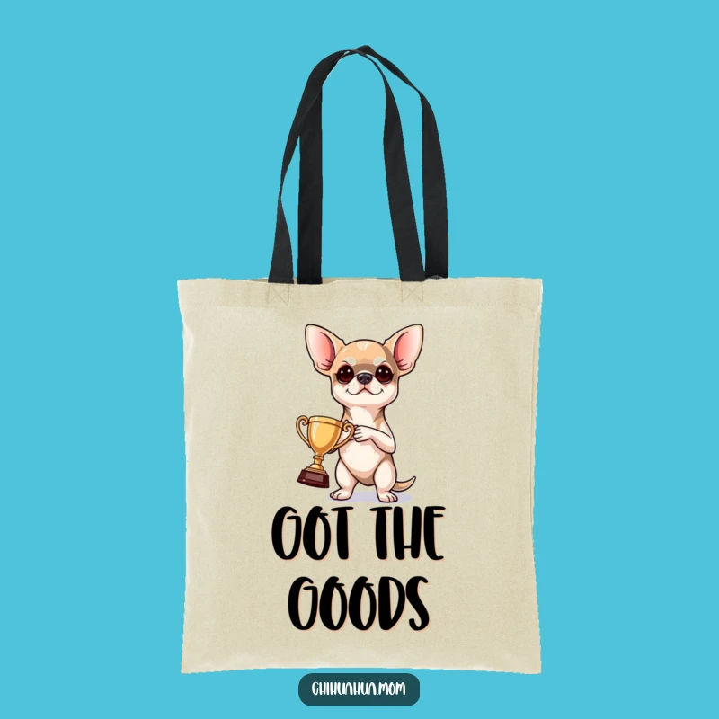 Funny Chihuahua Victory Tote: Carry Your Essentials with This Hilarious Pup's Funny Gift!