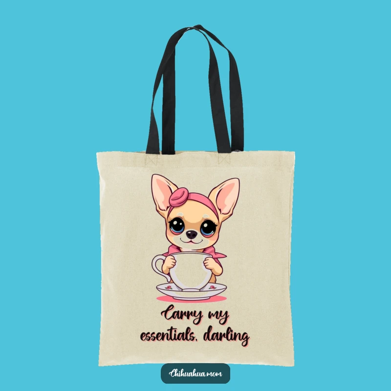 Funny Fashion Chihuahua Teacup Tote Bag - Chic Accessory Gift