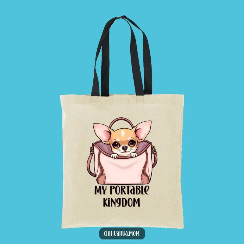 Funny Curious Chihuahua Tote Bag: Carry Your Secrets with This Gift